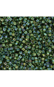 Miyuki delica Beads 11/0 - Transparent olive ab DB-1247